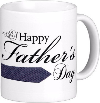 

Exoctic Silver Father Dad Papa Baba Pitaji Abba x008 Ceramic Mug(300 ml), Multicolor