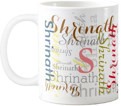 

Exoctic Silver Shrinath Ceramic Mug(330 ml), Multicolor