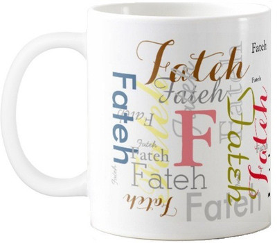 

Exoctic Silver Fateh Ceramic Mug(330 ml), Multicolor