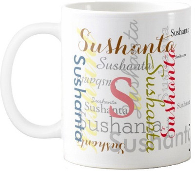 

Exoctic Silver Sushanta Ceramic Mug(330 ml), Multicolor