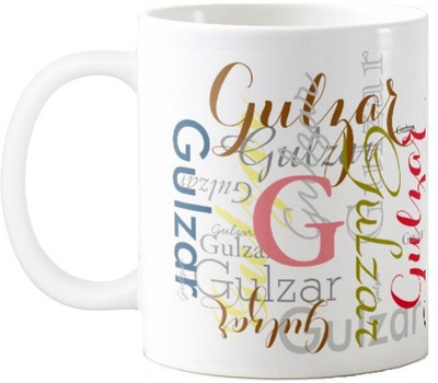 

Exoctic Silver GULZAR Ceramic Mug(330 ml), Multicolor