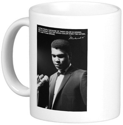 

Exoctic Silver Mohamad Ali Quotes 25 Ceramic Mug(300 ml), Multicolor