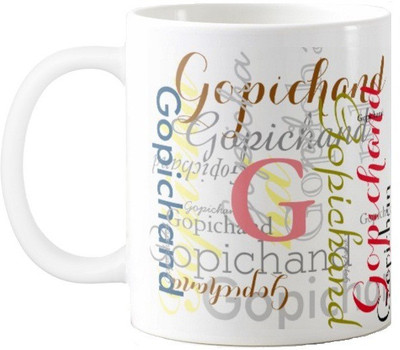 

Exoctic Silver GOPICHAND Ceramic Mug(330 ml), Multicolor