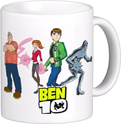

Exoctic Silver Ben 10 Series Qwe005 Ceramic Mug(300 ml)