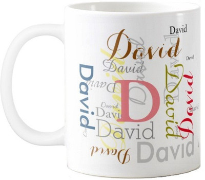 

Exoctic Silver David Ceramic Mug(330 ml), Multicolor