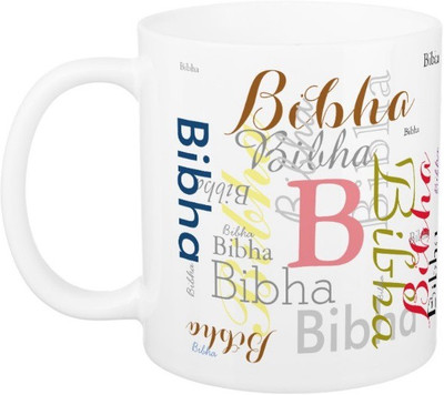 

Exoctic Silver Bibha Ceramic Mug(330 ml), Multicolor