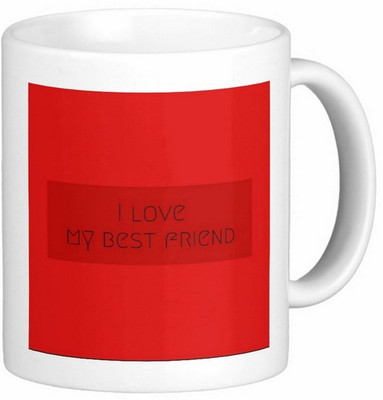 

Exoctic Silver Friend Friendship Dosti Yaari Series 024 Ceramic Mug(300 ml), Multicolor