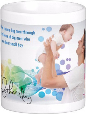 

Exoctic Silver Father Dad Papa Baba Pitaji Abba x007 Ceramic Mug(300 ml), Multicolor