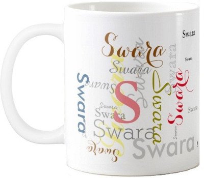 

Exoctic Silver Swara Ceramic Mug(330 ml), Multicolor