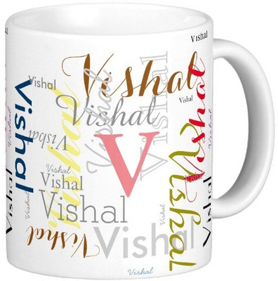 

Exoctic Silver VISHAL X06 Ceramic Mug(330 ml), Multicolor