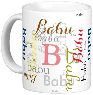 Exoctic Silver BABU X06 Ceramic Mug(330 ml), Multicolor
