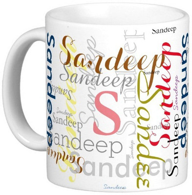 

Exoctic Silver SANDEEP X06 Ceramic Mug(330 ml), Multicolor