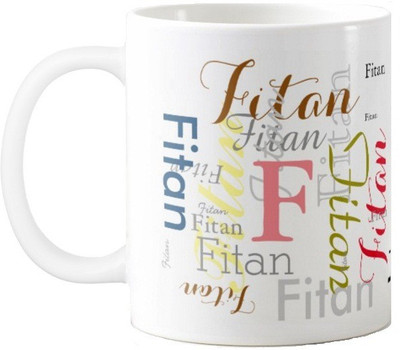 

Exoctic Silver Fitan Ceramic Mug(330 ml), Multicolor