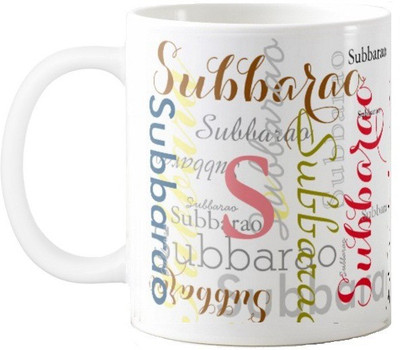 

Exoctic Silver Subbarao Ceramic Mug(330 ml), Multicolor