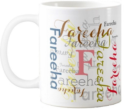 

Exoctic Silver Fareeha Ceramic Mug(330 ml), Multicolor