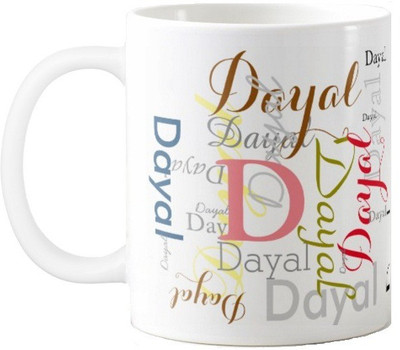 

Exoctic Silver Dayal Ceramic Mug(330 ml), Multicolor
