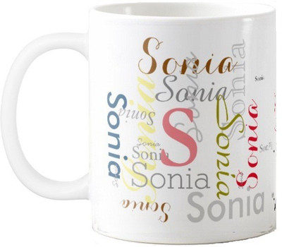 

Exoctic Silver Sonia Ceramic Mug(330 ml), Multicolor