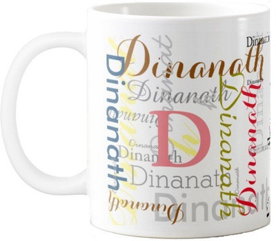 

Exoctic Silver Dinanath Ceramic Mug(330 ml), Multicolor