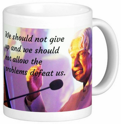 Exoctic Silver Dr. Apj Abdul Kalam Tribute Series 12 Ceramic Mug(300 ml), Multicolor