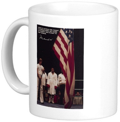 

Exoctic Silver Mohamad Ali Quotes 32 Ceramic Mug(300 ml), Multicolor