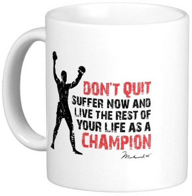 

Exoctic Silver Mohamad Ali Quotes 08 Ceramic Mug(300 ml), Multicolor