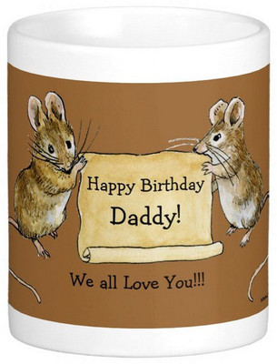 

Exoctic Silver Father's Dad's Happy Birthday Series 03 Ceramic Mug(300 ml)