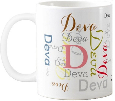 

Exoctic Silver Deva Ceramic Mug(330 ml), Multicolor
