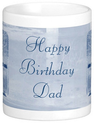 

Exoctic Silver Father's Dad's Happy Birthday Series 12 Ceramic Mug(300 ml), Multicolor