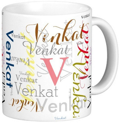 

Exoctic Silver VENKAT X06 Ceramic Mug(330 ml), Multicolor