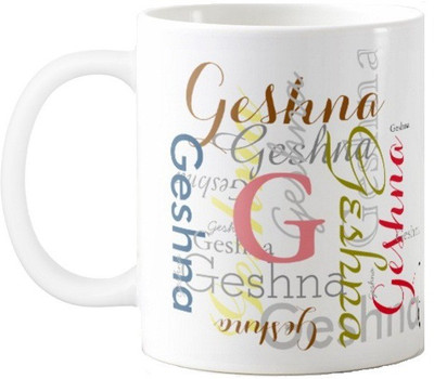 

Exoctic Silver Geshna Ceramic Mug(330 ml), Multicolor
