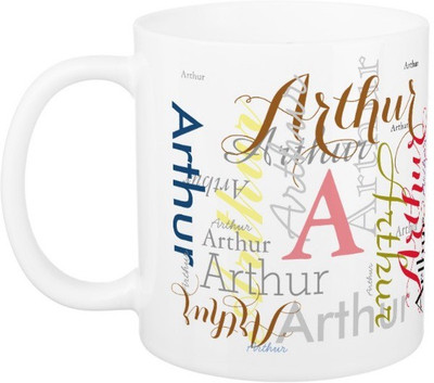 

Exoctic Silver ARTHUR Ceramic Mug(330 ml), Multicolor