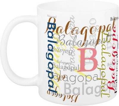 

Exoctic Silver Balagopal Ceramic Mug(330 ml), Multicolor
