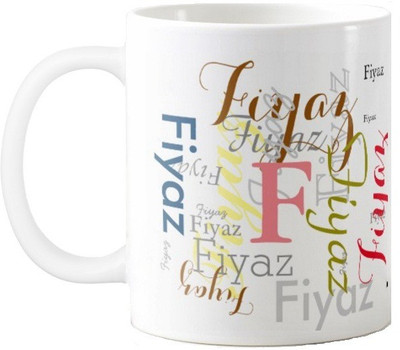 

Exoctic Silver Fiyaz Ceramic Mug(330 ml), Multicolor
