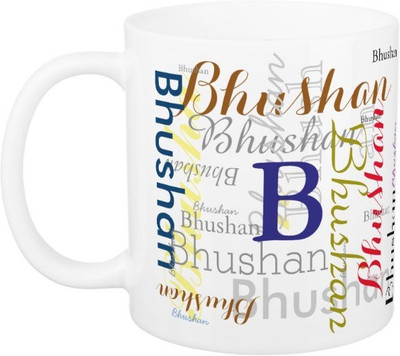 

Exoctic Silver Bhushan Ceramic Mug(330 ml), Multicolor