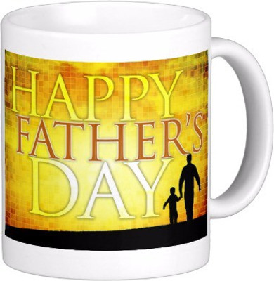 

Exoctic Silver Father Dad Papa Baba Pitaji Abba x004 Ceramic Mug(300 ml), Multicolor