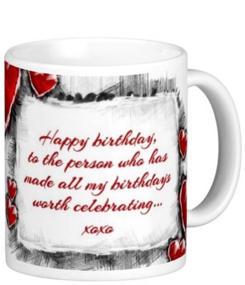 Exocticaa Wife Honey Janu Baby Biwi Life's Birthday 003 Ceramic Coffee Mug(325 ml)