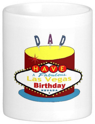 GNS Happy Birthday Dad 11 Ceramic Coffee Mug(325 ml)