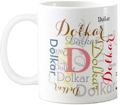 

Exoctic Silver Dolkar Ceramic Mug(330 ml), Multicolor