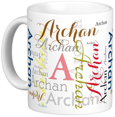 

Exoctic Silver ARCHAN Ceramic Mug(330 ml), Multicolor