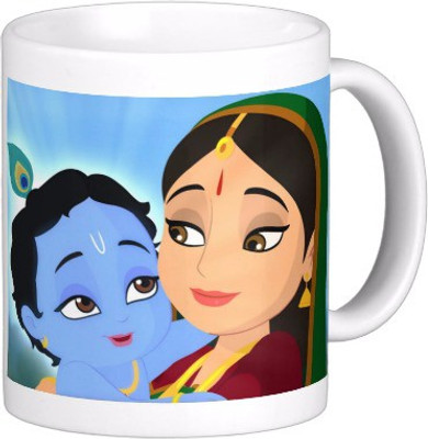 

Exoctic Silver Little Krishna Series Zyx007 Ceramic Mug(300 ml)