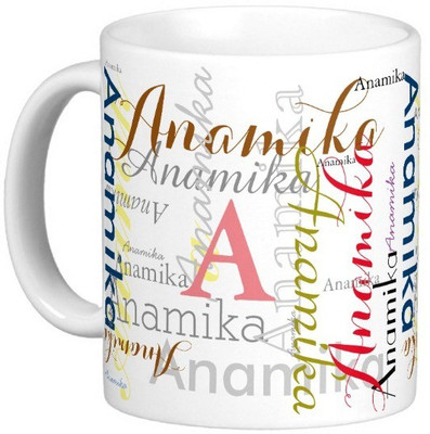 

Exoctic Silver ANAMIKA Ceramic Mug(330 ml), Multicolor