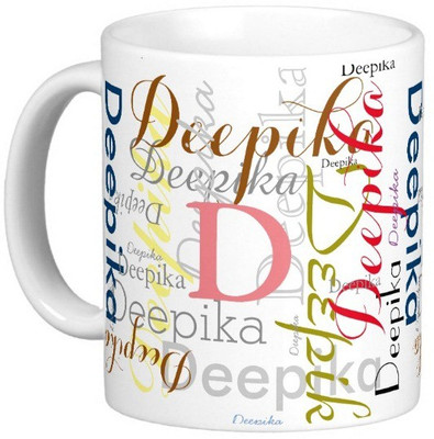 

Exoctic Silver DEEPIKA X06 Ceramic Mug(330 ml), Multicolor