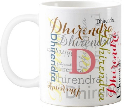 

Exoctic Silver Dhirendra Ceramic Mug(330 ml), Multicolor