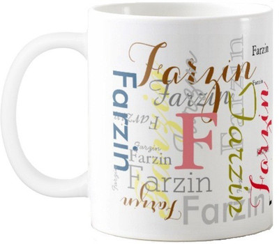 

Exoctic Silver Farzin Ceramic Mug(330 ml), Multicolor