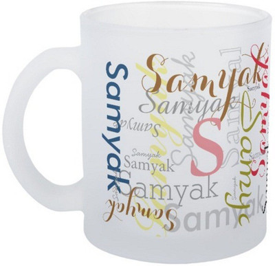 

Exoctic Silver Samyak Ceramic Mug(330 ml), Multicolor