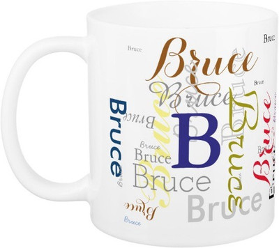 

Exoctic Silver Bruce Ceramic Mug(330 ml), Multicolor