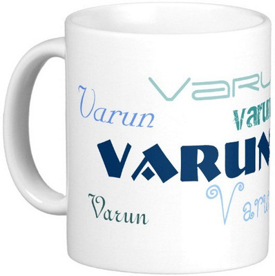 

Exoctic Silver VARUN Ceramic Mug(330 ml), Blue