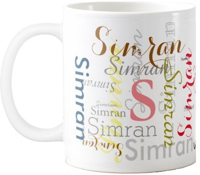 

Exoctic Silver Simran Ceramic Mug(330 ml), Multicolor