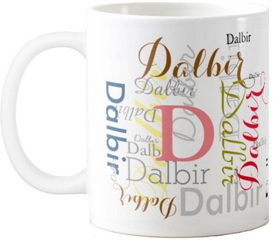 

Exoctic Silver Dalbir Ceramic Mug(330 ml), Multicolor