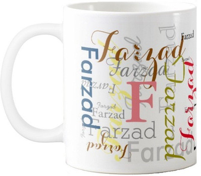 

Exoctic Silver Farzad Ceramic Mug(330 ml), Multicolor